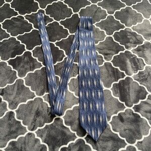 Milano Blue Diamond-Pattern Men's Tie